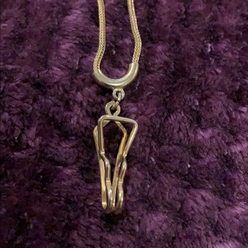 Vintage gold tone pocket watch / badge lanyard?